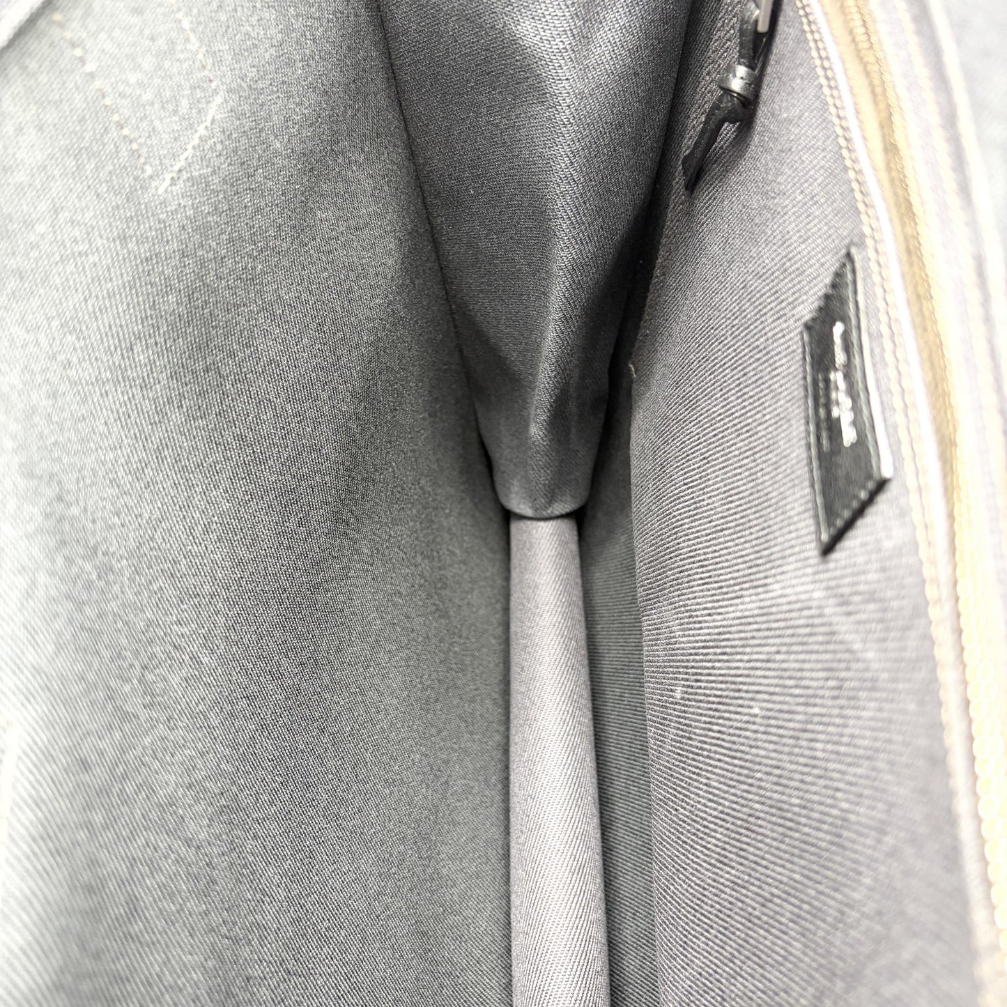 Saint Laurent Rive Gauche North/South Tote Bag Black Canvas