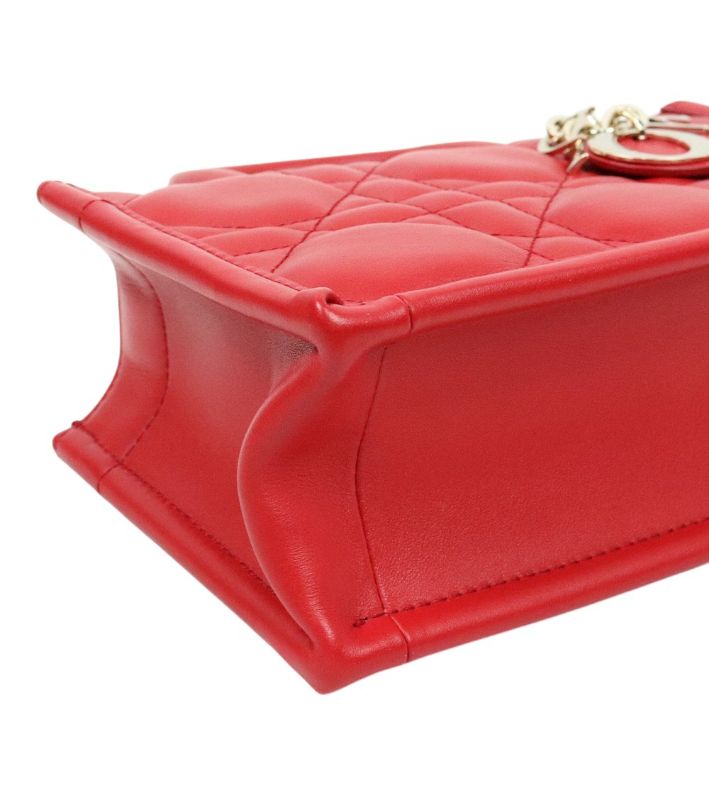 Dior Red Mini Book Tote Bag
