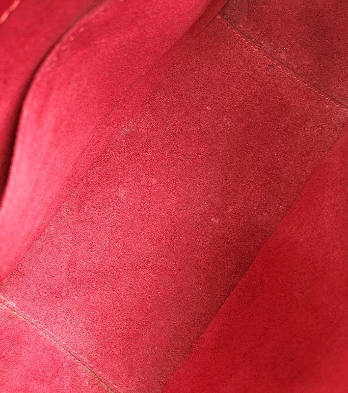 Louis Vuitton Red Epi Chablon Tote Bag