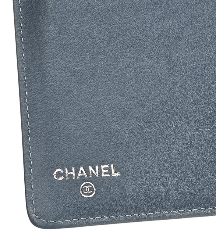 Chanel Blue Caviar Long Wallet