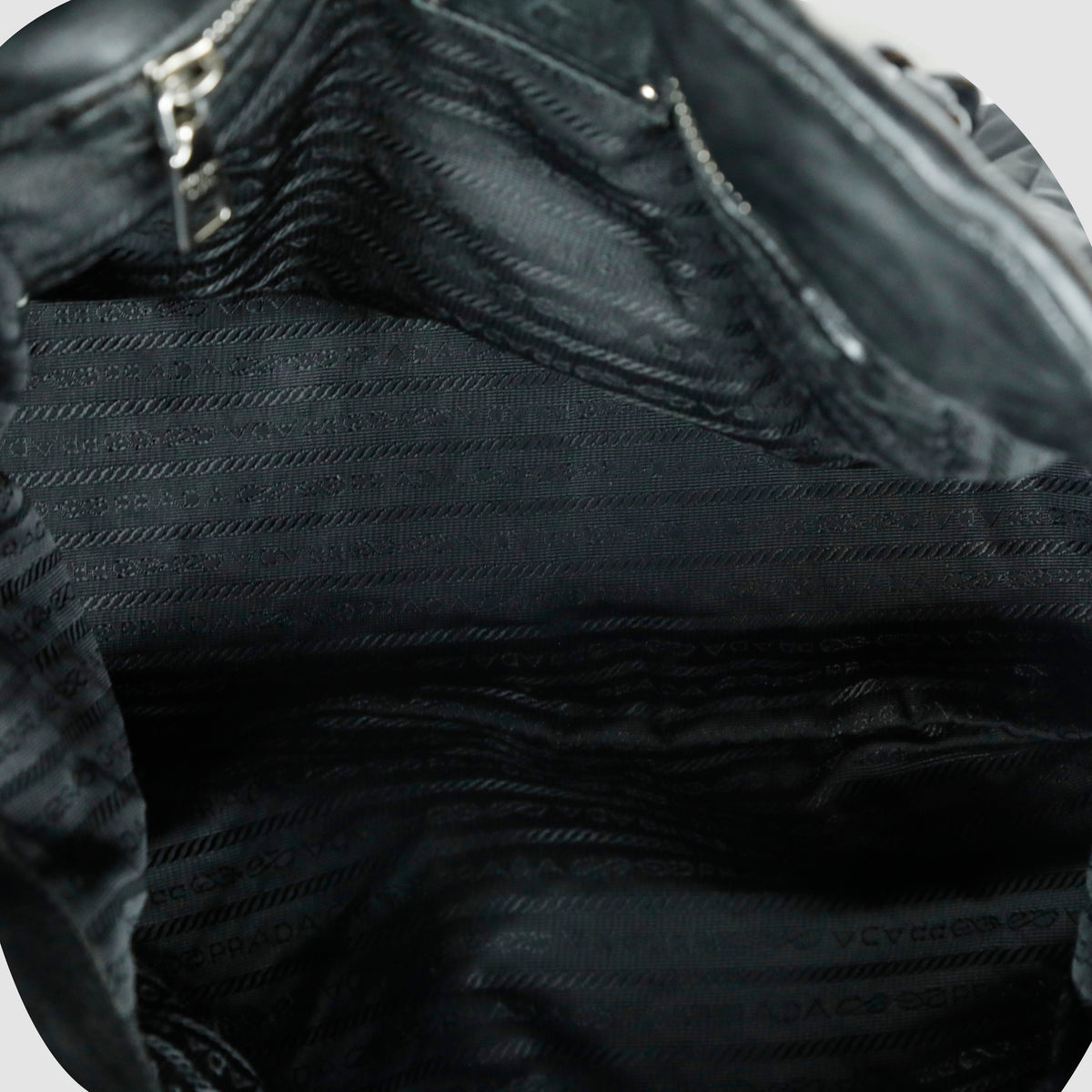 Nylon leather shoulder bag