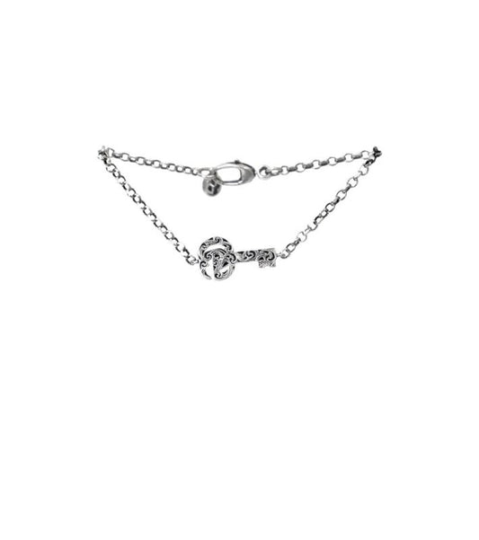 Gucci Double G Key Silver Bracelet