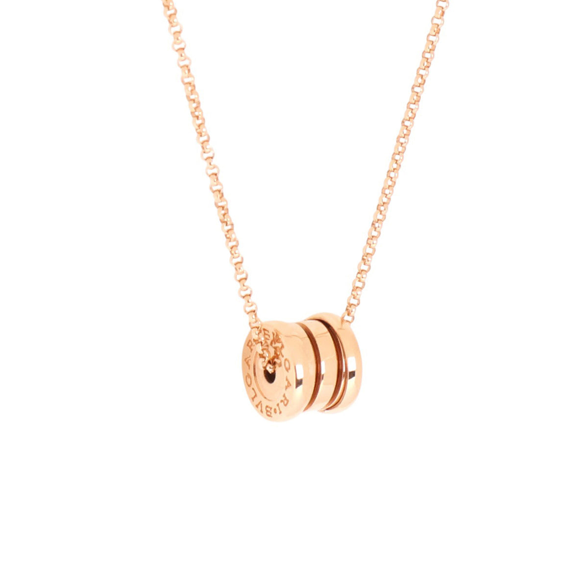 Bulgari 357255 Rose Gold B.Zero1 Mini Necklace