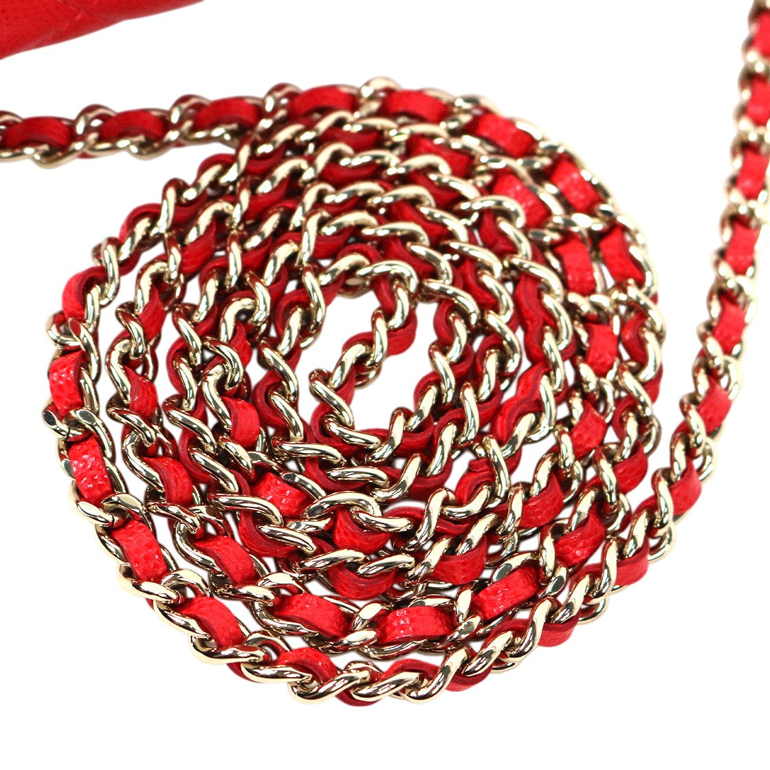 Chanel Red Caviar Skin WOC Crossbody Bag