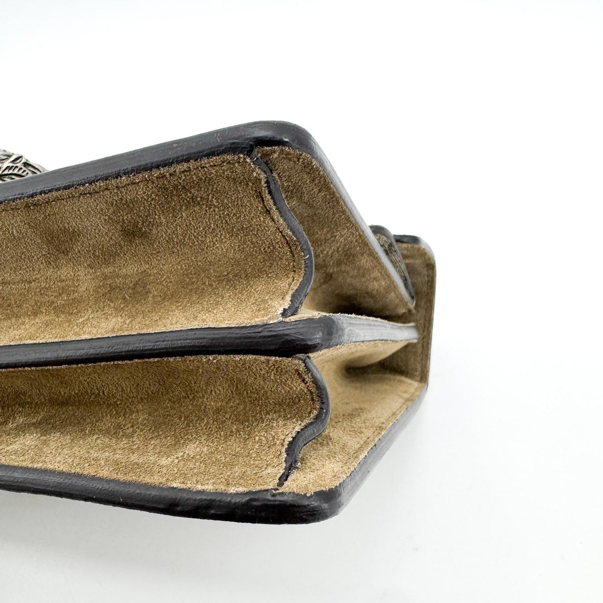 Gucci Dionysus GG Small Crossbody Bag Beige Ebony Taupe