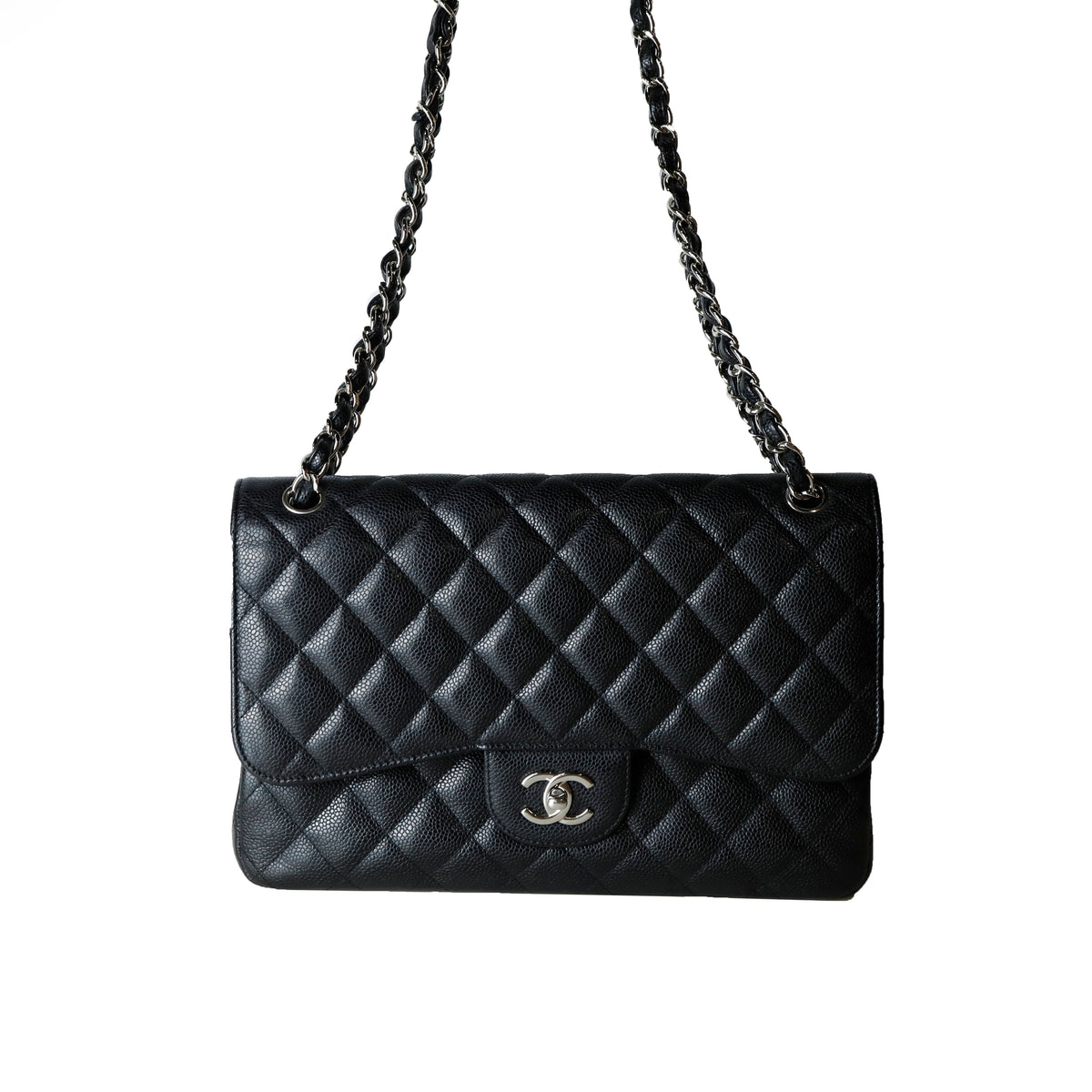 Large Classic Caviar Flap Shoulder Bag A58600