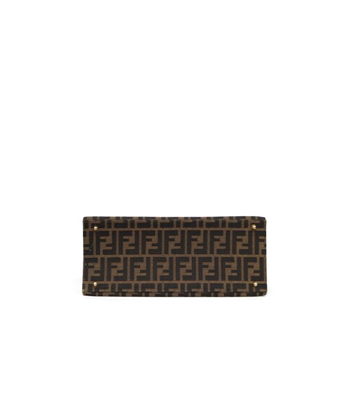 Fendi Zucca Pocket Top Handle Bag