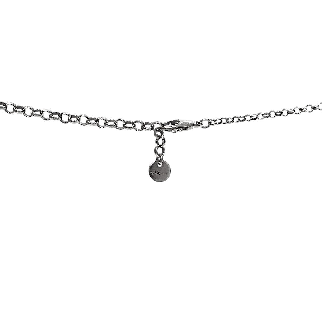Gucci Black Interlocking G Silver Necklace