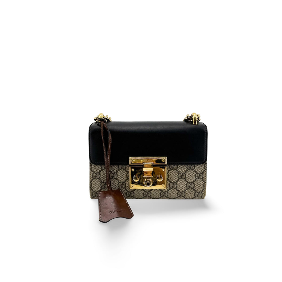 Gucci Padlock Small GG Crossbody Bag Black