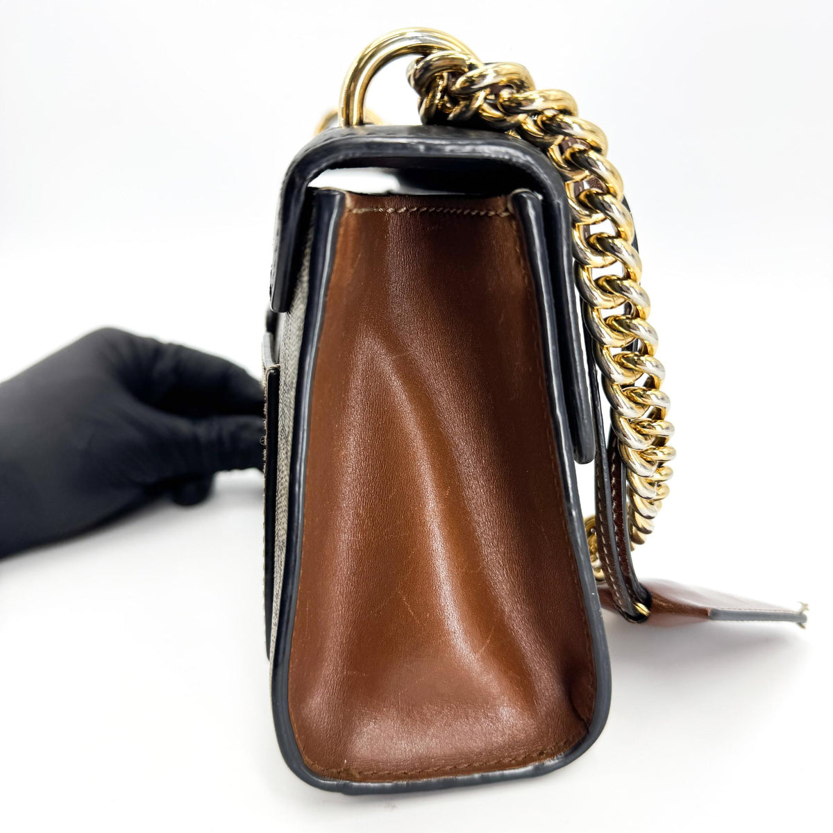 Gucci Padlock Small GG Crossbody Bag Black