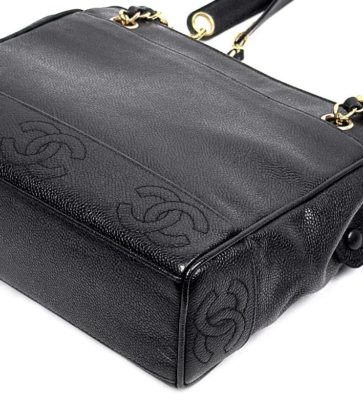 Chanel Black Caviar Triple C Shoulder Bag