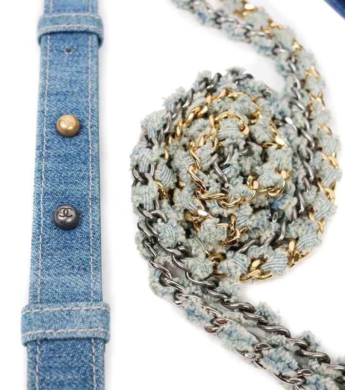 Chanel Denim Gabrielle Hobo Shoulder Bag