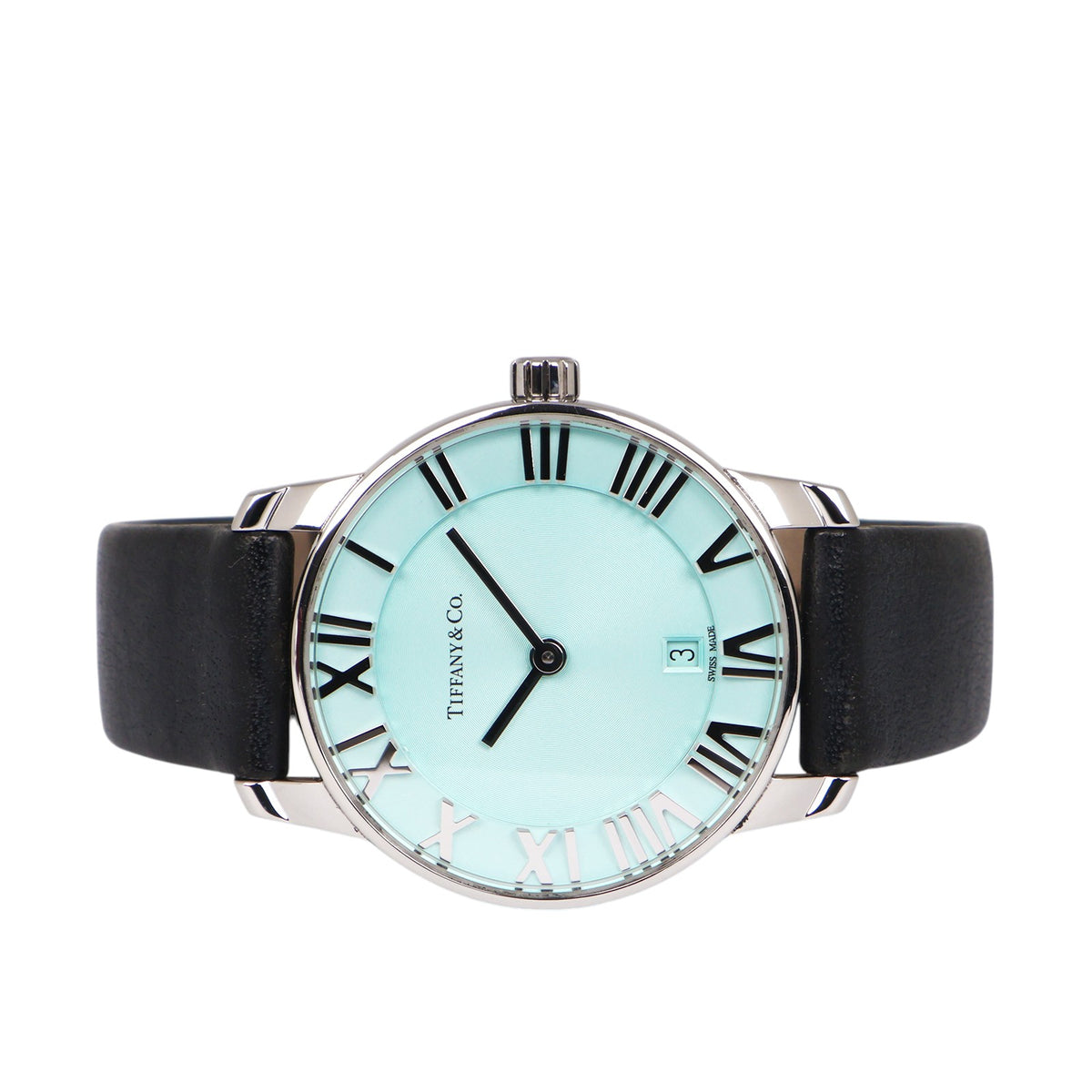 Tiffany 63452785 Atlas Quartz Leather Band Watch