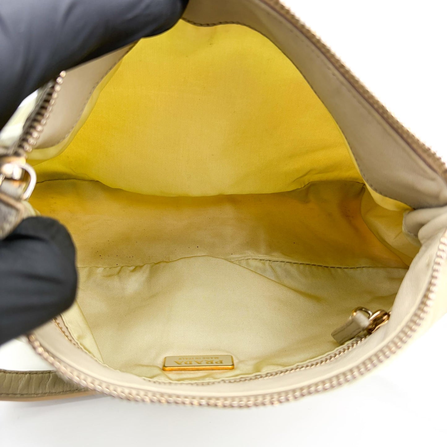 Prada Vintage Nylon Mini Shoulder Bag Light Green