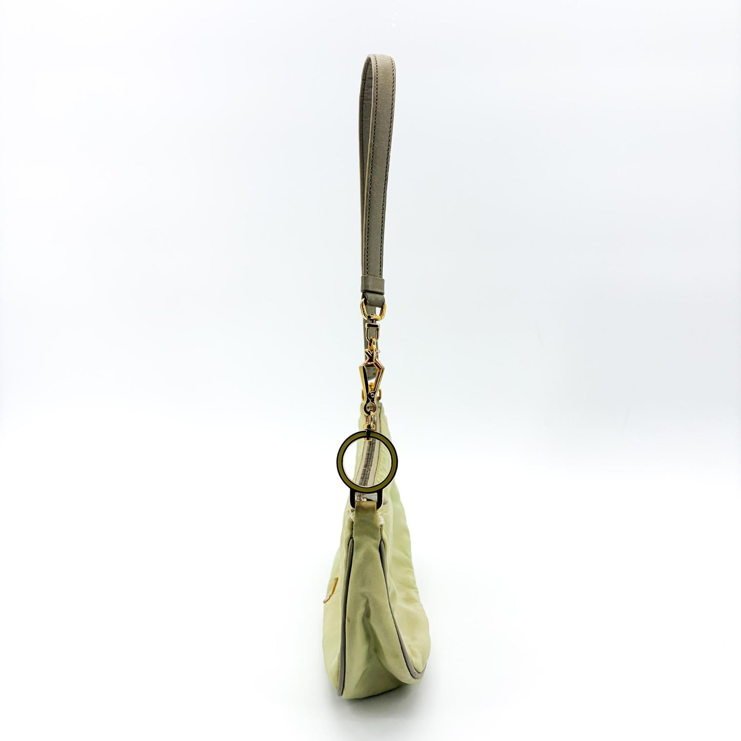Prada Vintage Nylon Mini Shoulder Bag Light Green