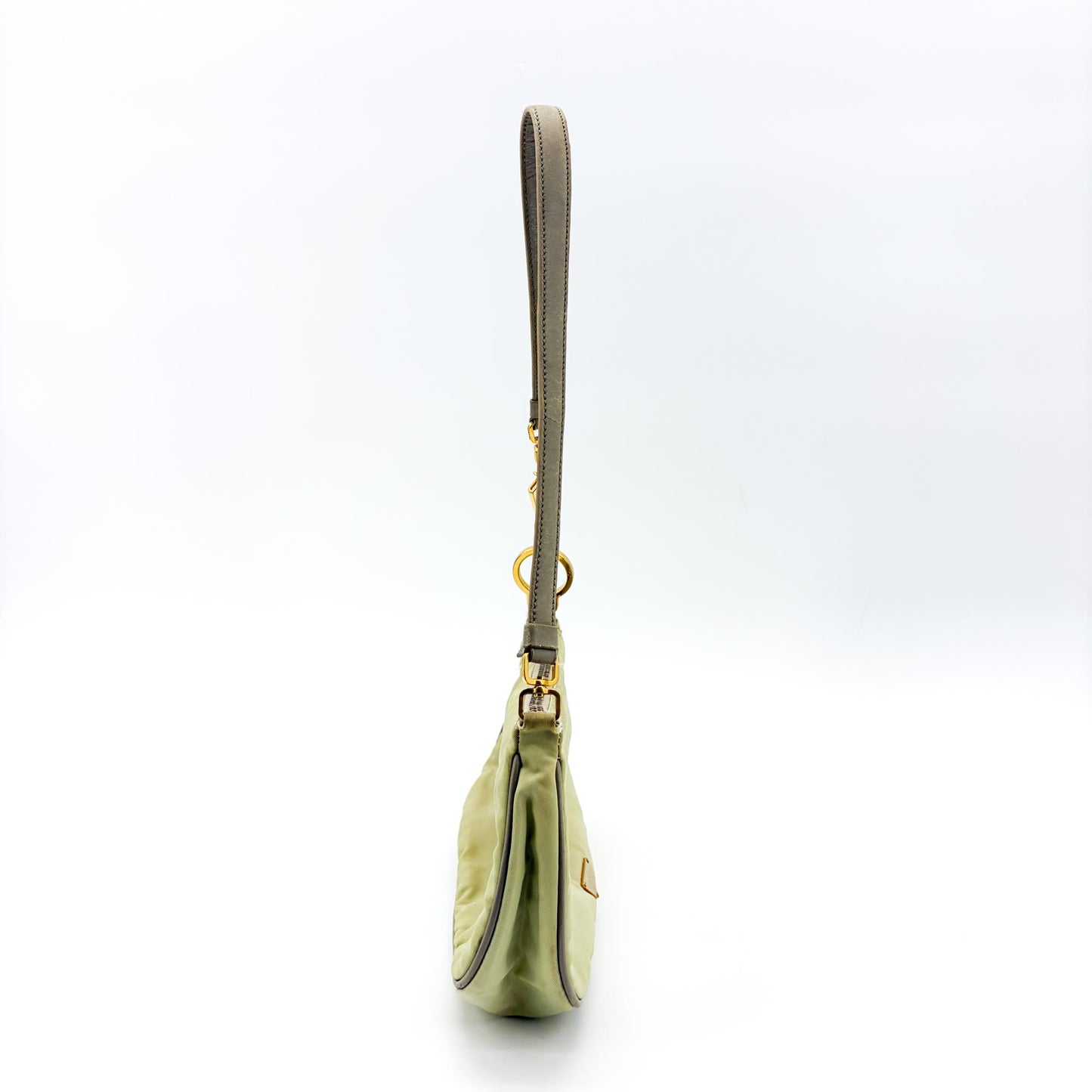 Prada Vintage Nylon Mini Shoulder Bag Light Green