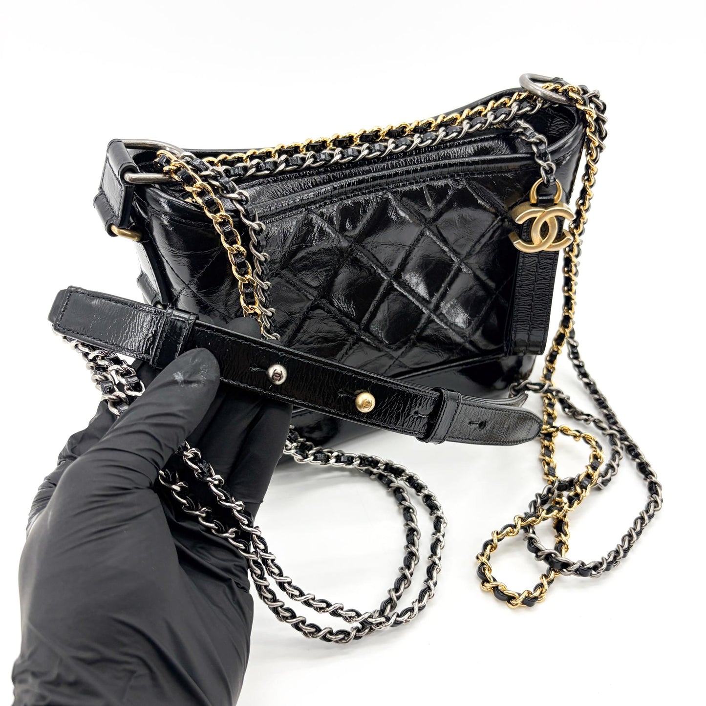Chanel Small Gabrielle Hobo Bag Black