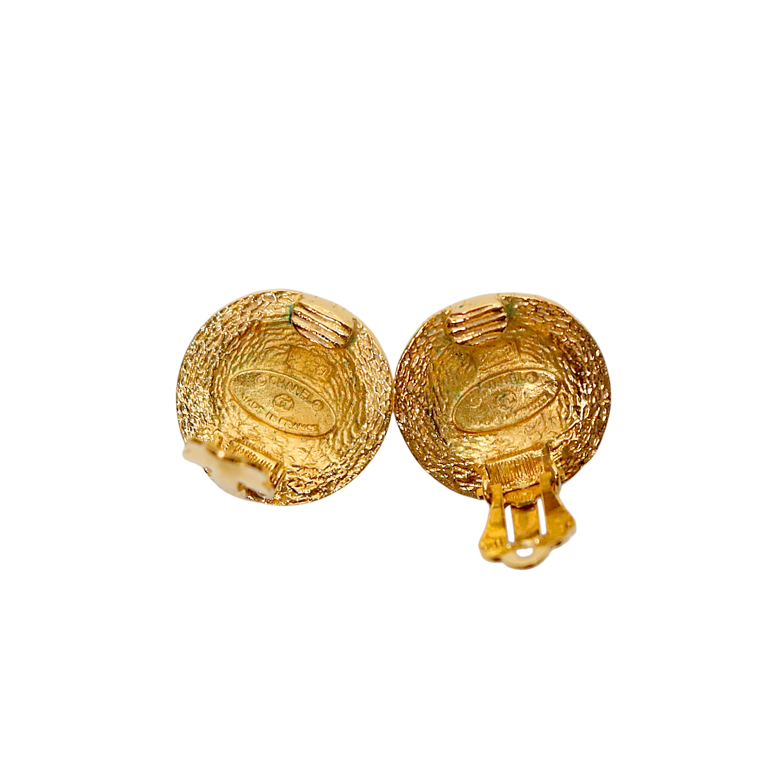 Chanel CC Gold Earrings
