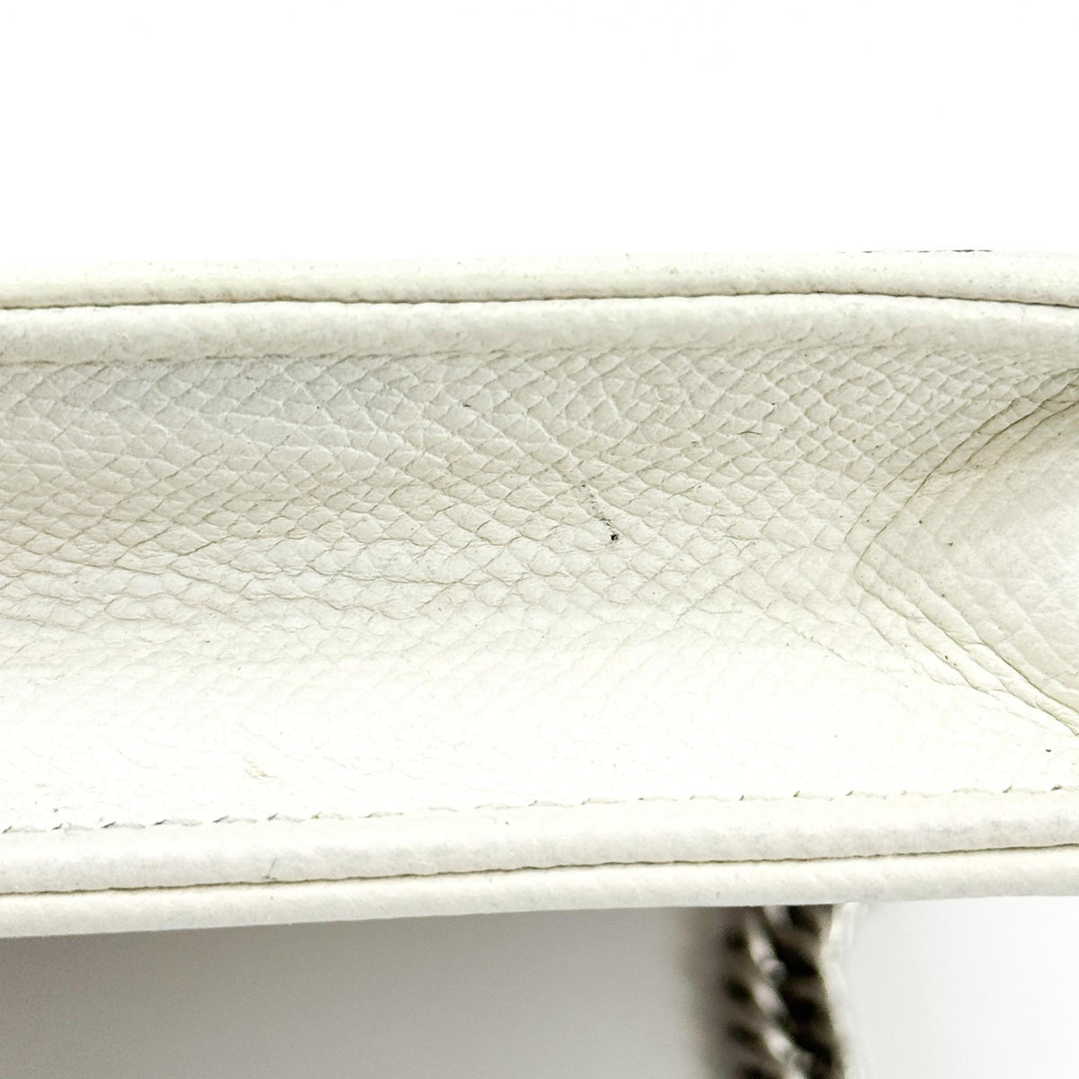Balenciaga BB Graffiti Flap Chain Crossbody Bag White