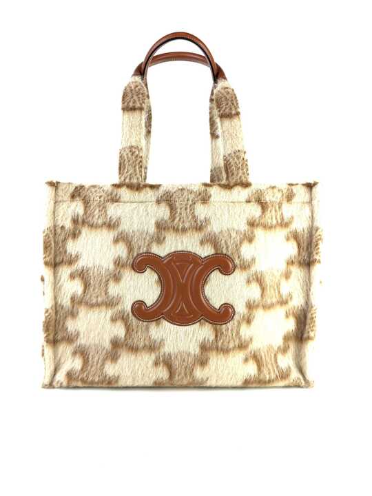 Large Mohair Triomphe Cabas Tote Bag