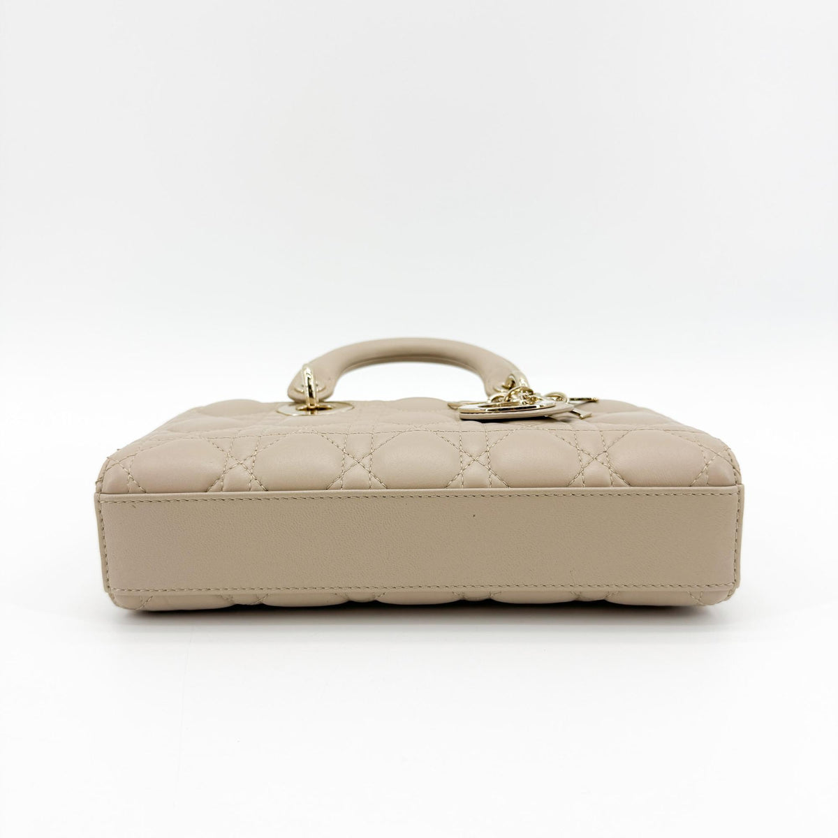 Dior Lady Dejoy Micro Bag Warm Beige Gold Hardware
