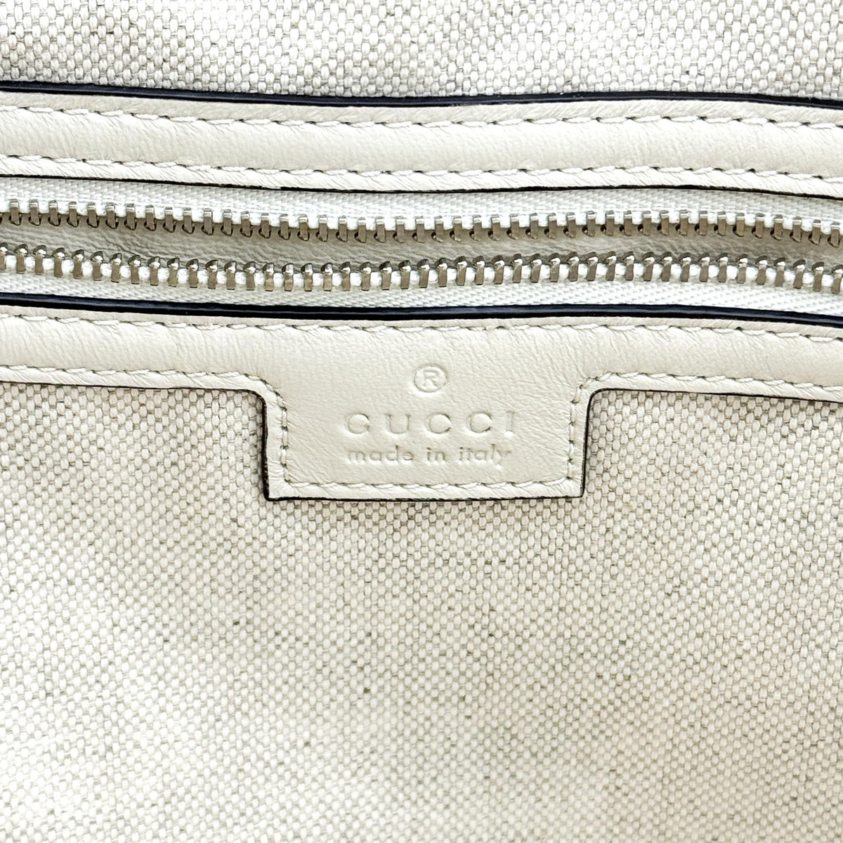 Gucci GG Matelassé Large Tote Bag White Leather