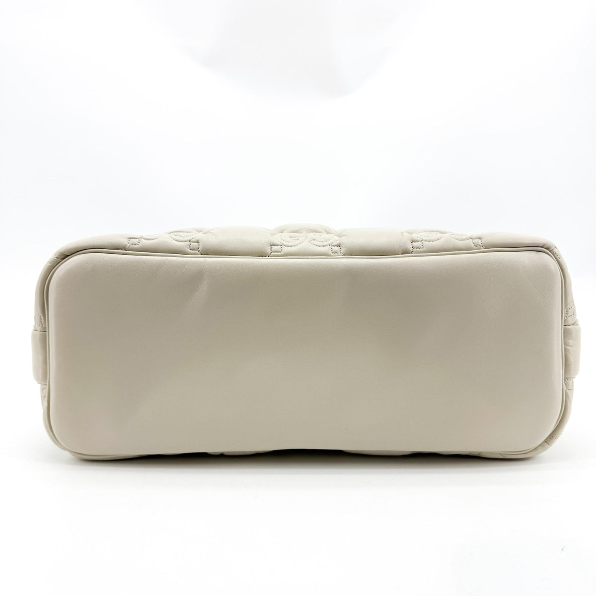 Gucci GG Matelassé Large Tote Bag White Leather