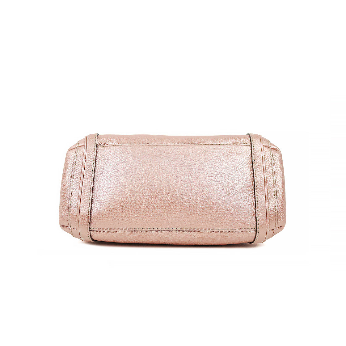 Gucci Metallic Pink Bamboo Bella Shoulder Bag