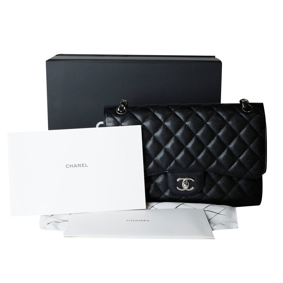Large Classic Caviar Flap Shoulder Bag A58600