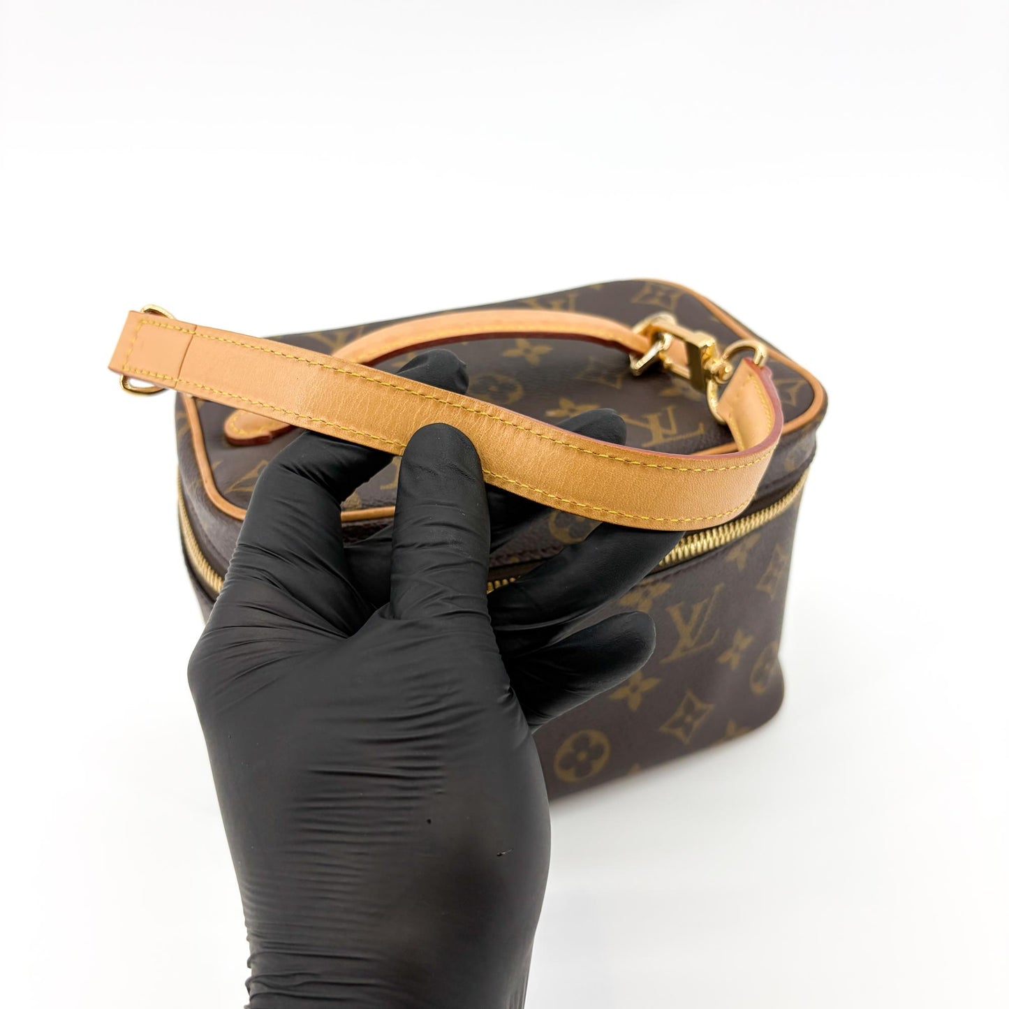 Louis Vuitton Monogram Nice Mini Beauty Case Brown