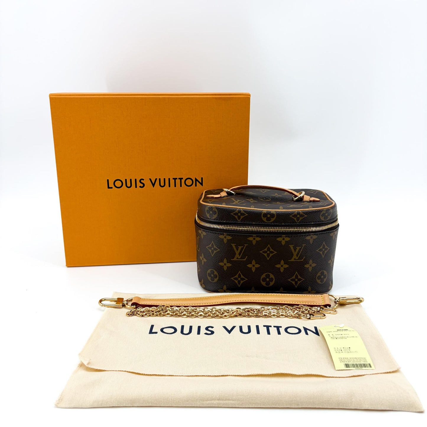 Louis Vuitton Monogram Nice Mini Beauty Case Brown