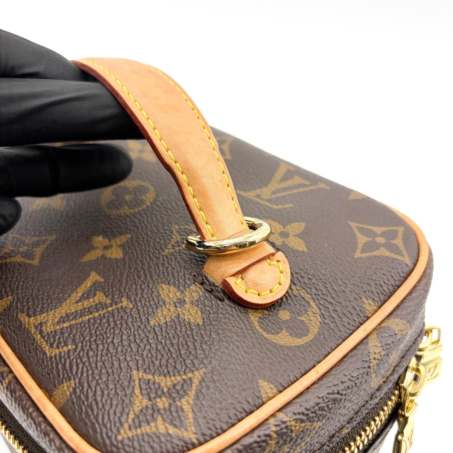 Louis Vuitton Monogram Nice Mini Beauty Case Brown