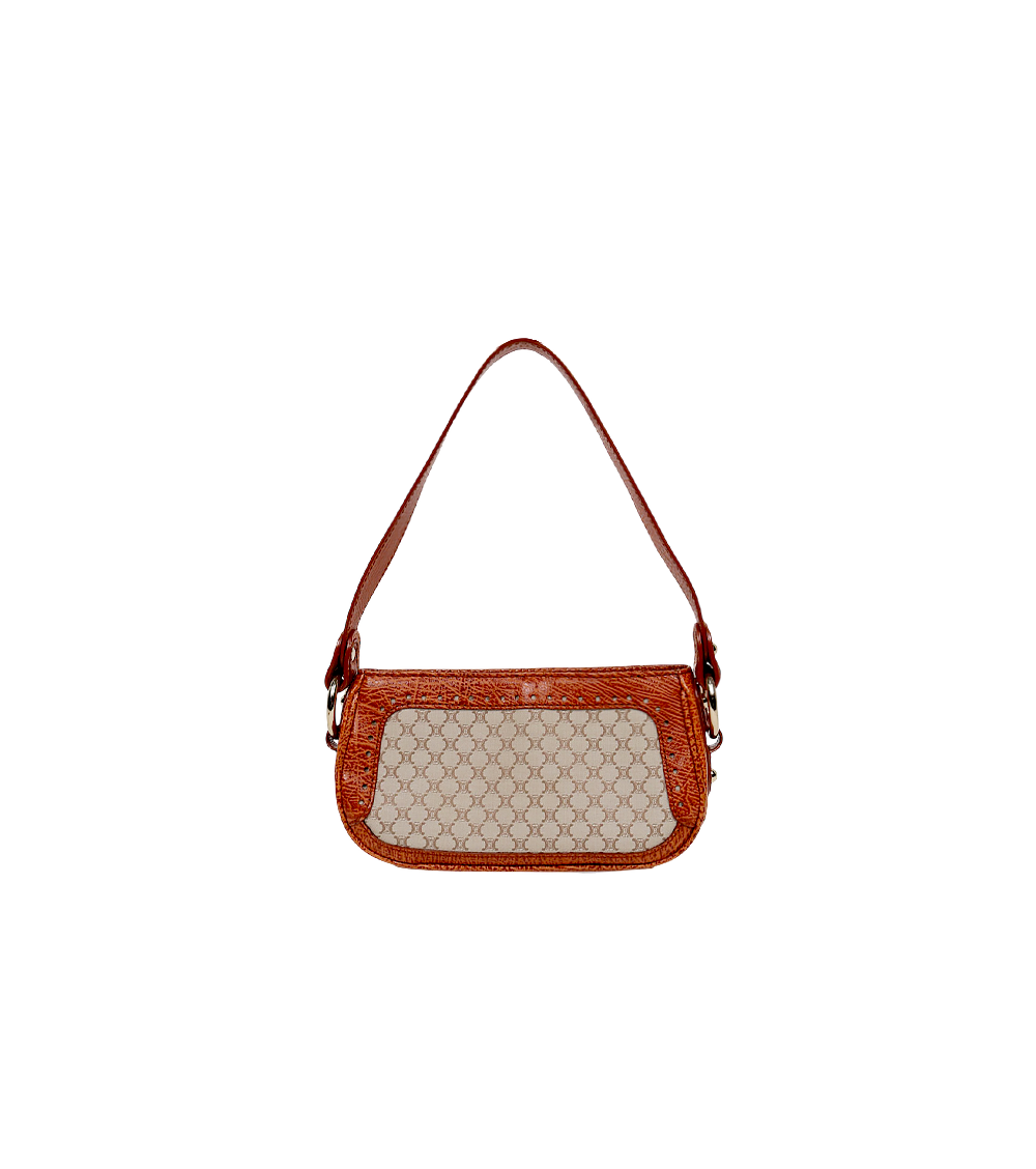Celine Brown Macadam Shoulder Bag