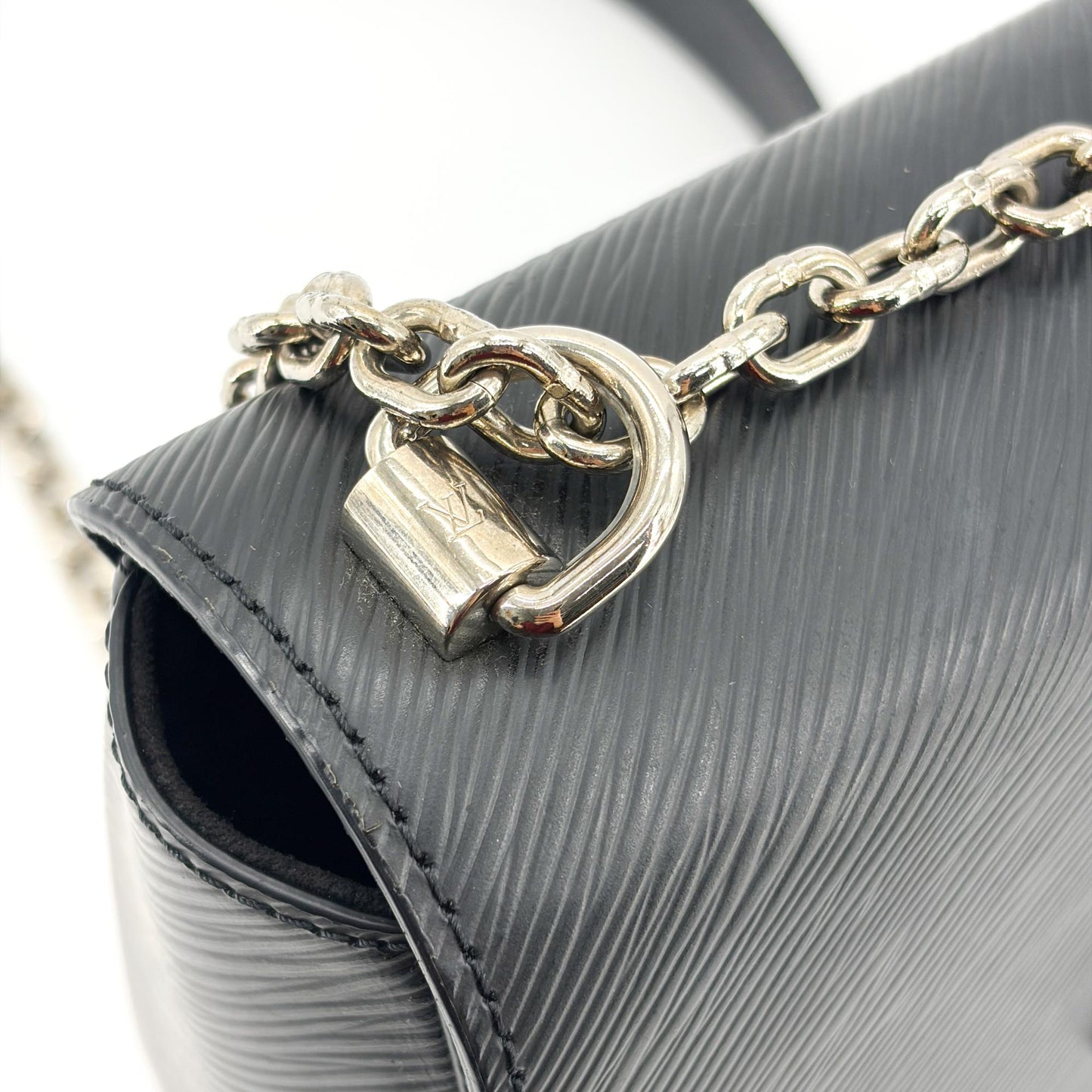 Louis Vuitton Epi Twist MM Black Silver Hardware