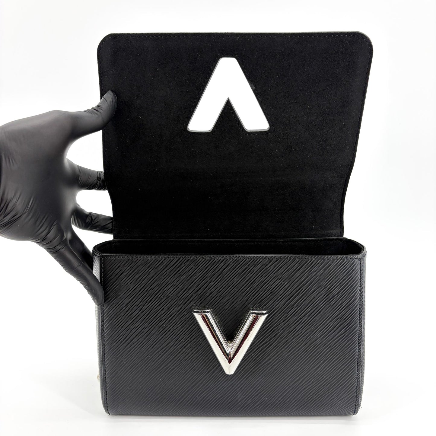 Louis Vuitton Epi Twist MM Black Silver Hardware