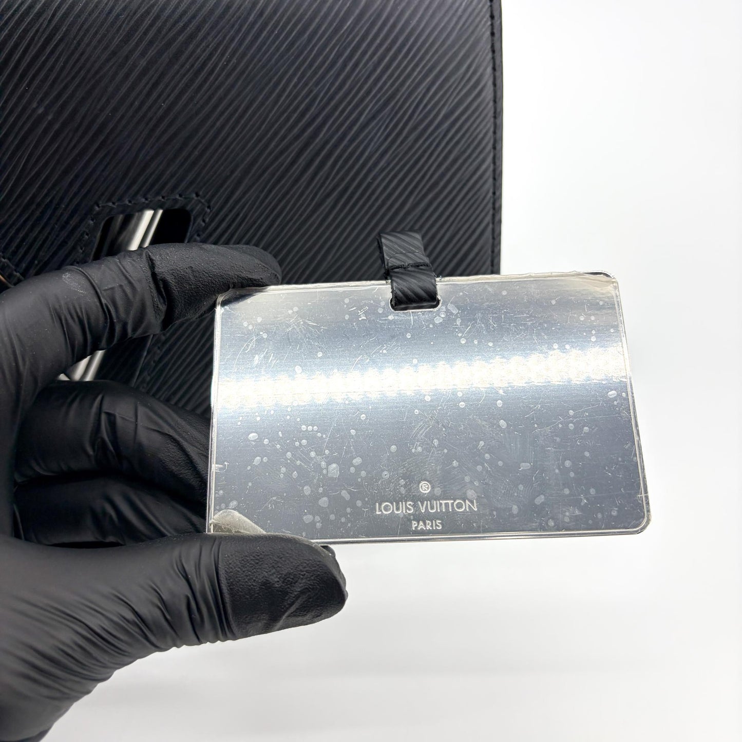 Louis Vuitton Epi Twist MM Black Silver Hardware