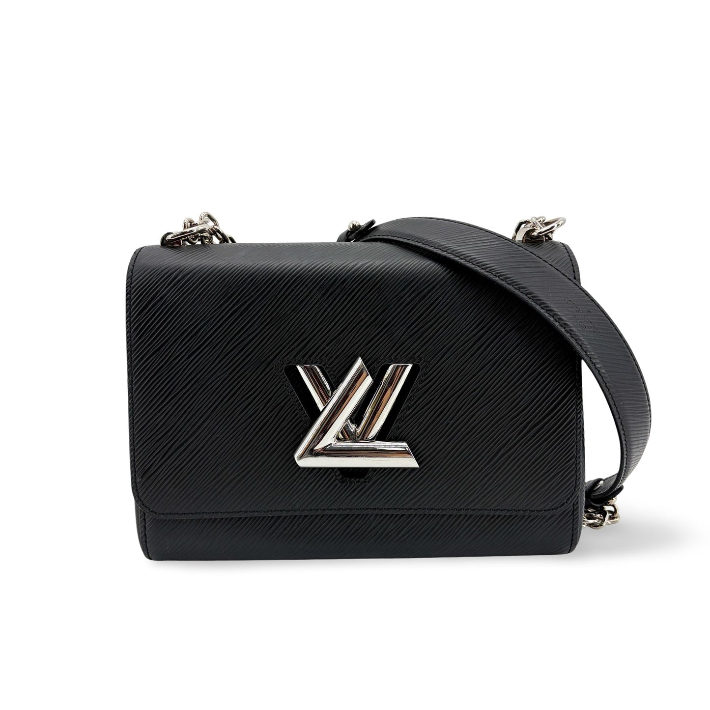 Louis Vuitton Epi Twist MM Black Silver Hardware