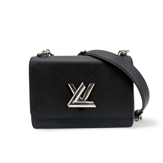 Louis Vuitton Epi Twist MM Black Silver Hardware