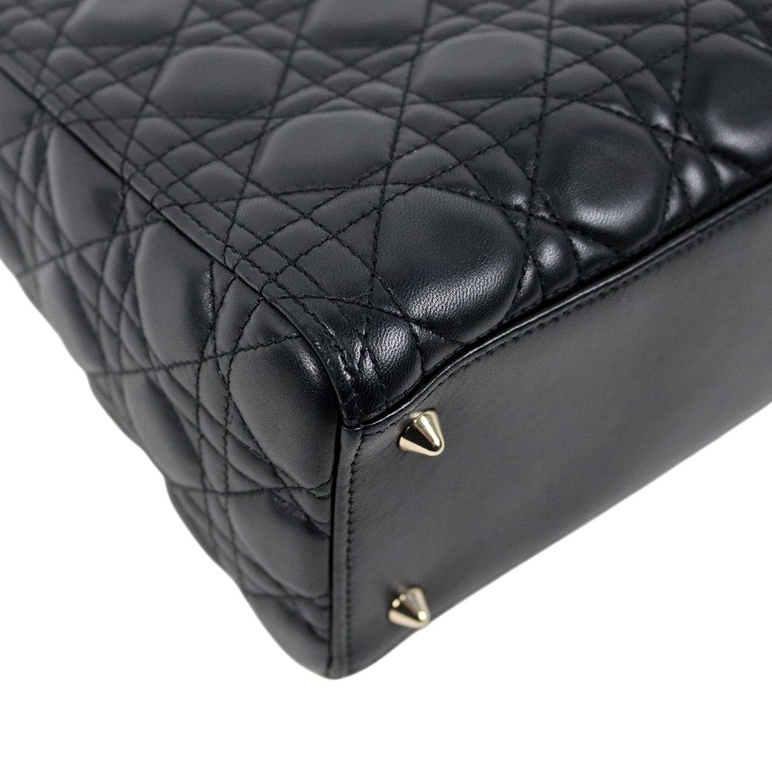 Dior Medium Black Lady Tote Bag
