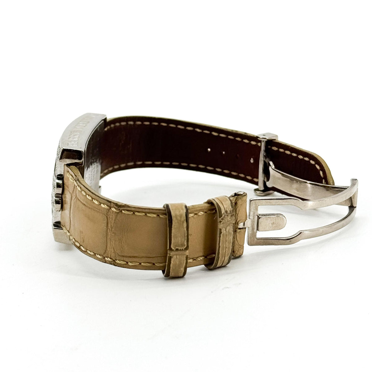 Harry Winston Avenue C Chronograph Diamond White Gold Beige