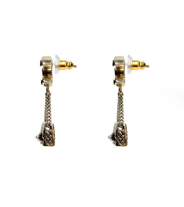 Chanel Bag Detail CC Earrings