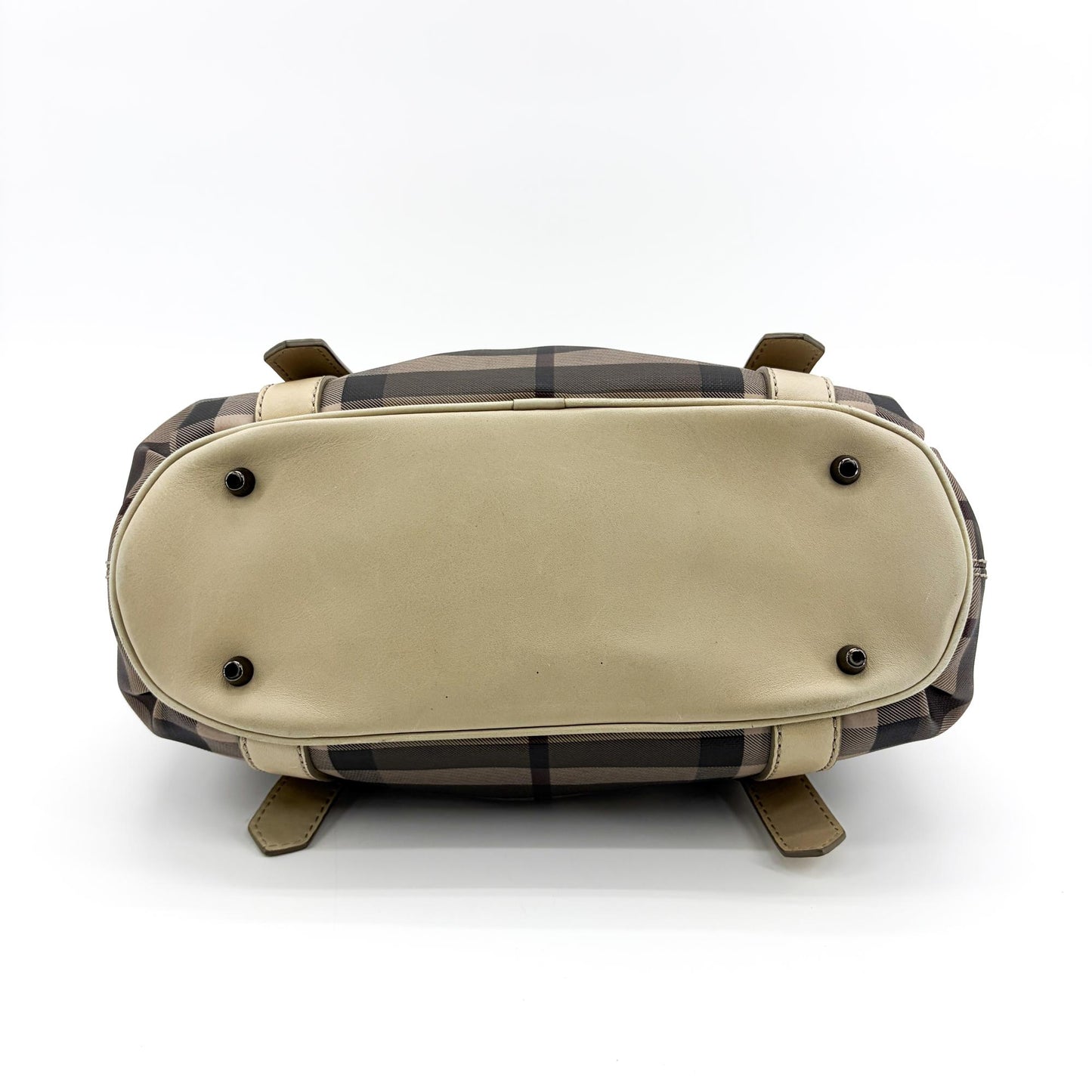 Burberry Nova Check Small Manner Tote Bag Beige
