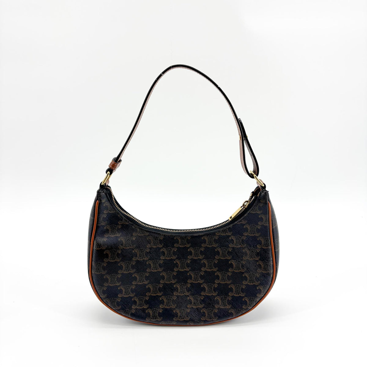 Sac Ava en toile Triomphe Celine marron clair
