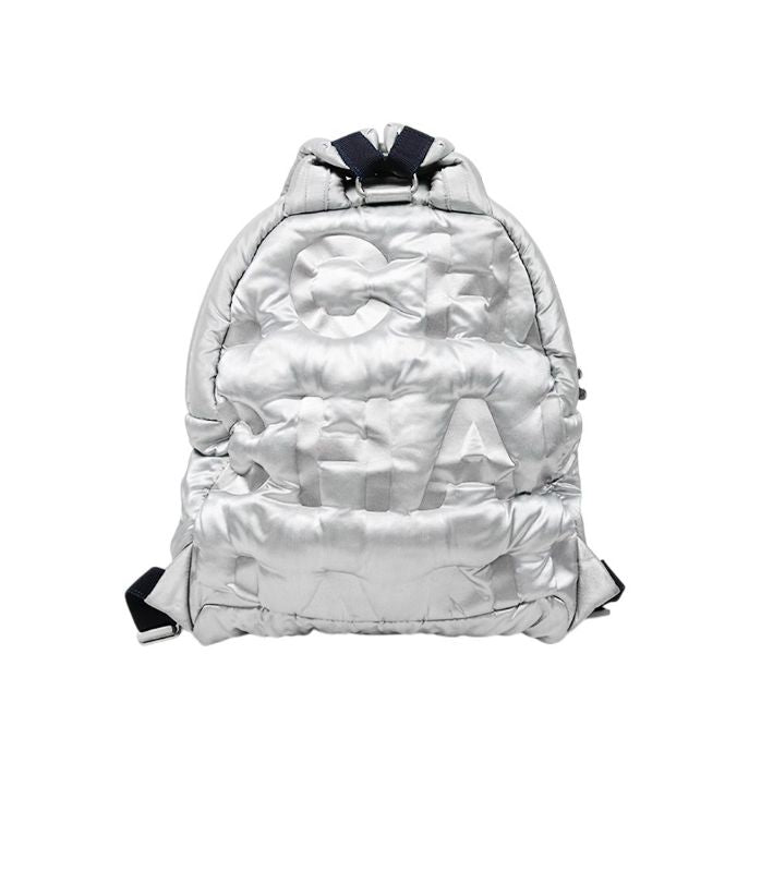 Chanel Silver Doudon Backpack