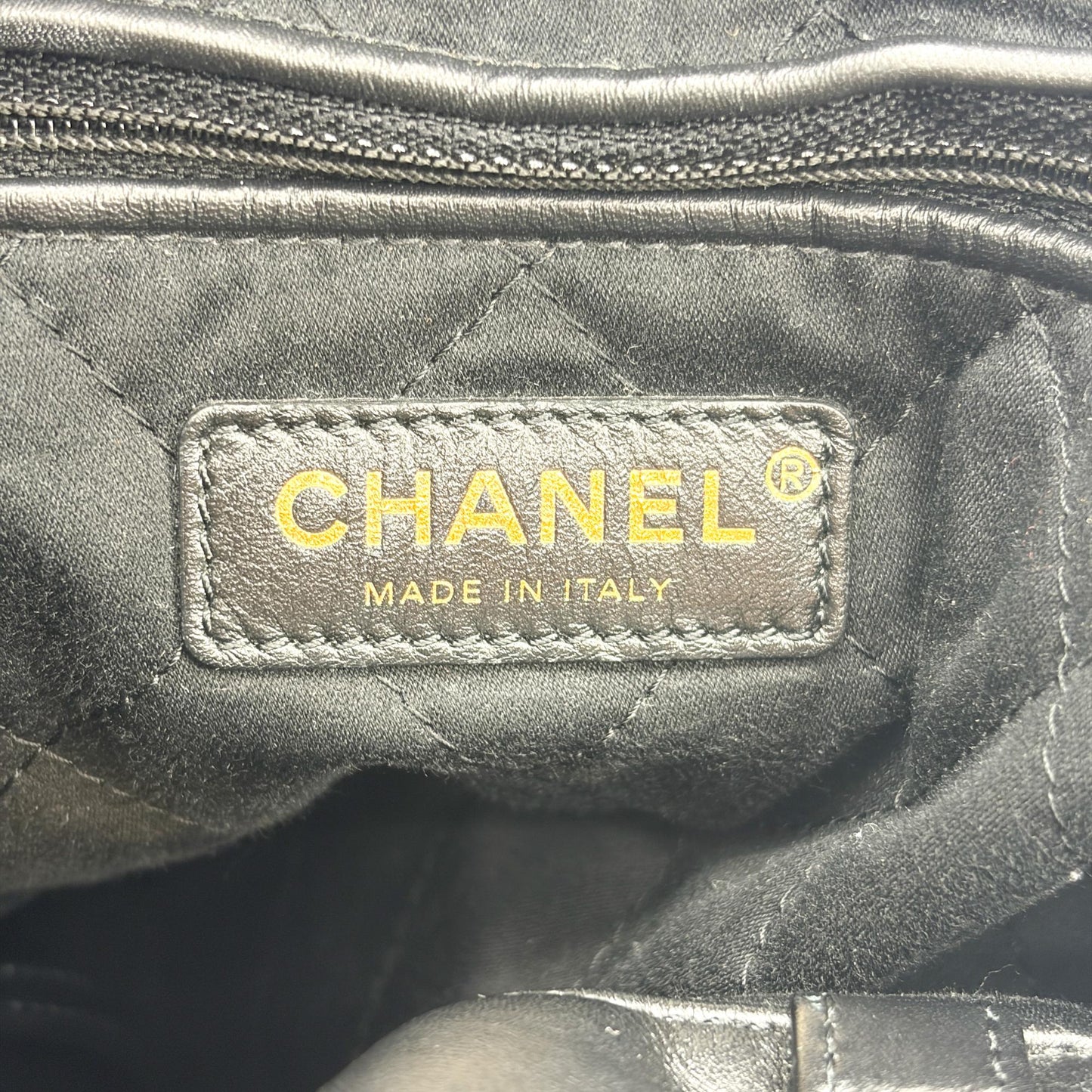 Chanel 22 Backpack Shiny Calfskin Gold Hardware Black