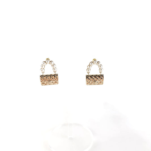 Pearl Handbag Earrings AB6211