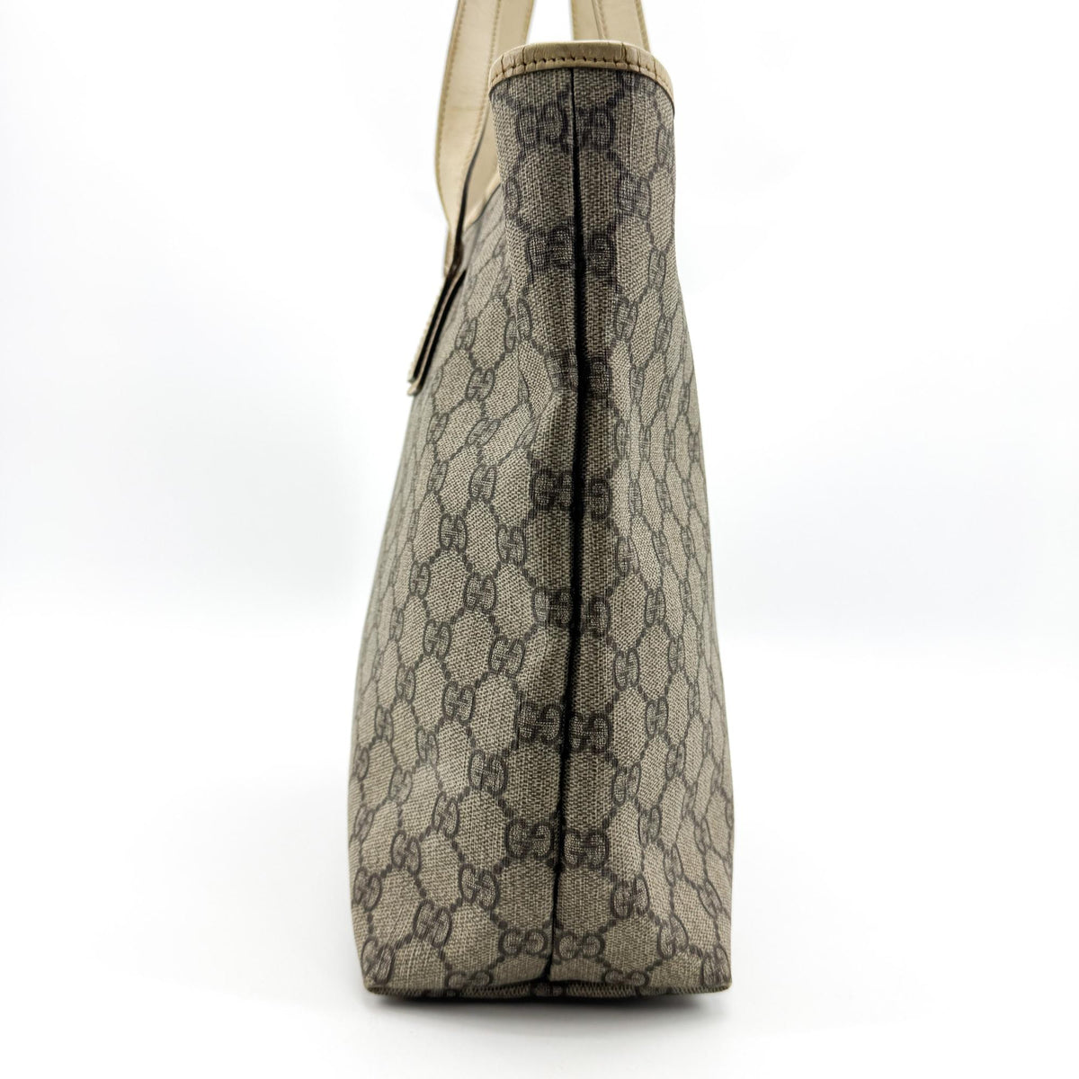 Gucci GG Supreme Canvas Tote Bag Ecru