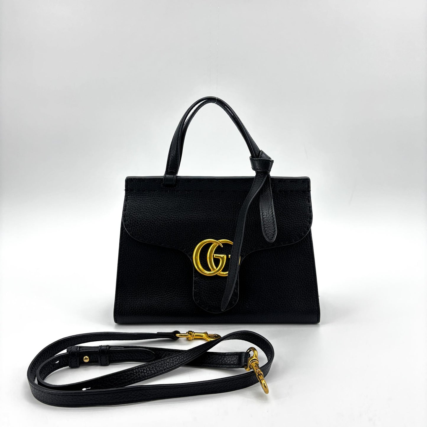 Gucci GG Marmont Small Top Handle Bag Black