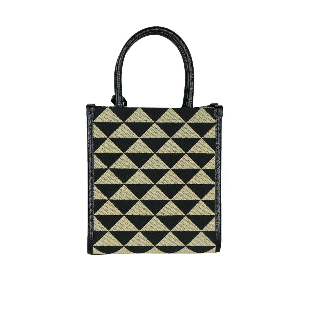 Micro Symbol Jacquard Fabric Tote Bag Crossbody 1BA355
