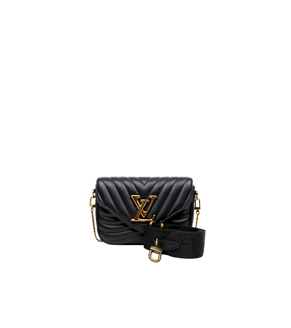 Louis Vuitton Black New Wave Multi Pochette Shoulder Bag